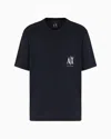 Armani Exchange Regular Fit T-shirts In Navy Blue