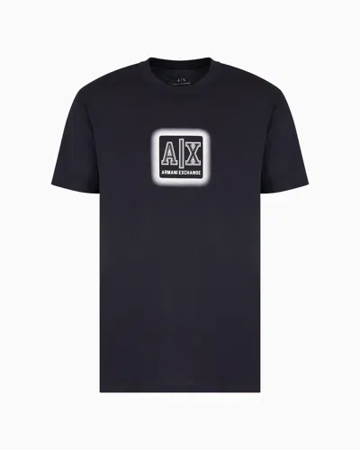 Armani Exchange Regular Fit T-shirts In Navy_blue