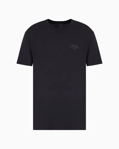 Armani Exchange Regular Fit T-shirts In Navy_blue