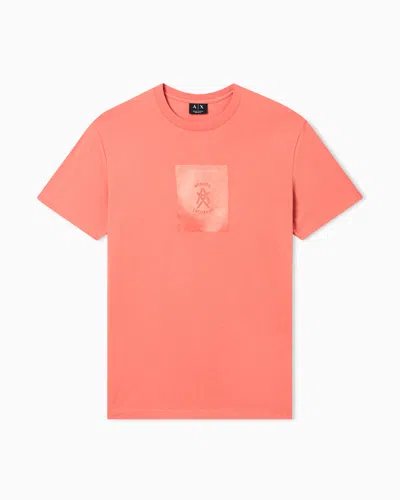Armani Exchange Regular Fit T-shirts In Pink
