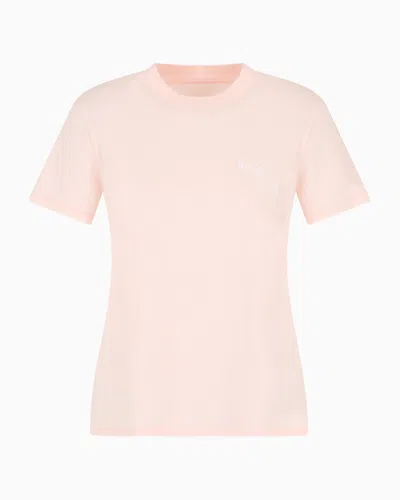 Armani Exchange Regular Fit T-shirts In Pink