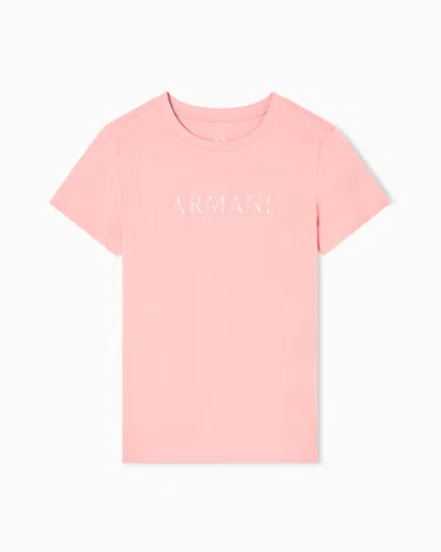 Armani Exchange Regular Fit T-shirts In Pink