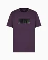Armani Exchange Regular Fit T-shirts In Purple