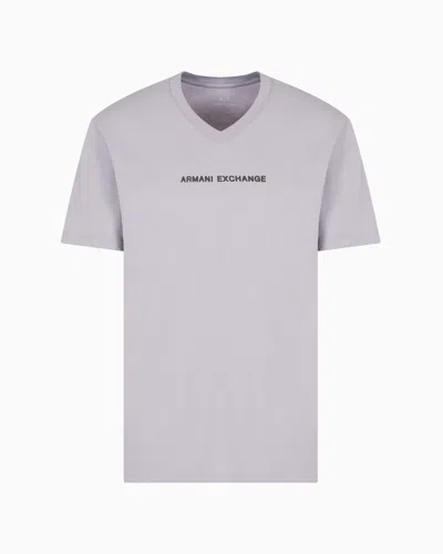 Armani Exchange Regular Fit T-shirts In Purple