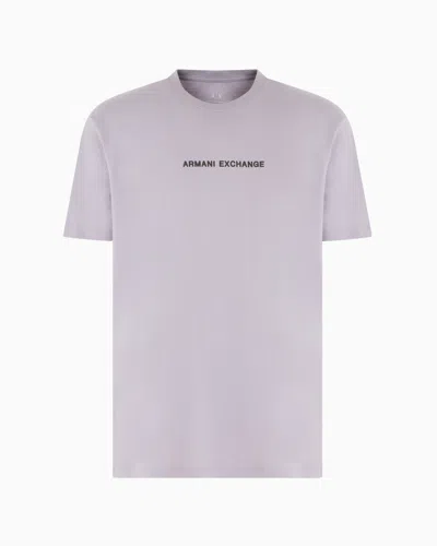 Armani Exchange Regular Fit T-shirts In Purple