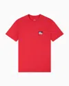Armani Exchange Regular Fit T-shirts In Red