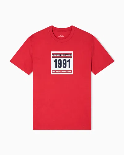 Armani Exchange Regular Fit T-shirts In Red