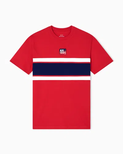 Armani Exchange Regular Fit T-shirts In Red