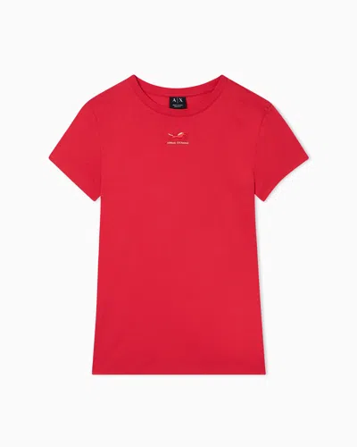 Armani Exchange Regular Fit T-shirts In Red