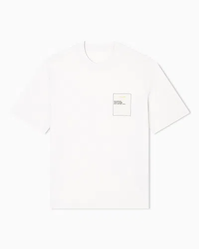 Armani Exchange Regular Fit T-shirts In White