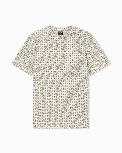 Armani Exchange Regular Fit T-shirts In Neutral