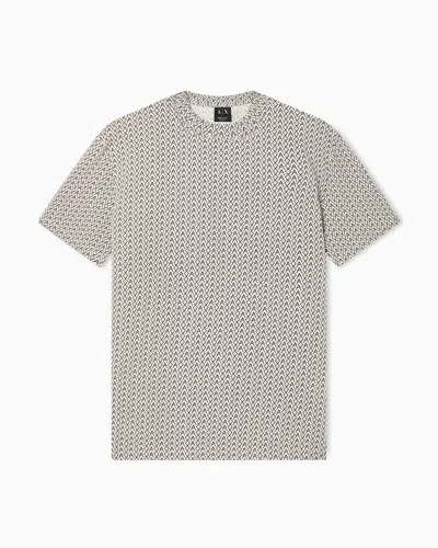 Armani Exchange Regular Fit T-shirts In Neutral