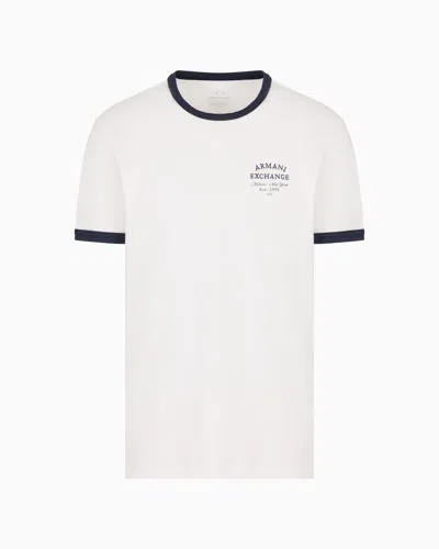 Armani Exchange Regular Fit T-shirts In White