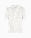 Armani Exchange Long Sleeve T-shirt With Logo Prints In White