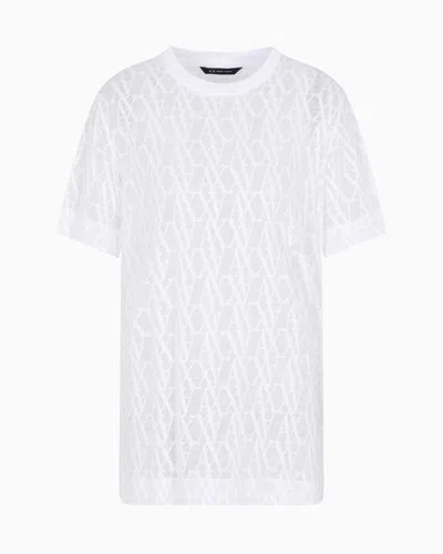Armani Exchange Regular Fit T-shirts In White