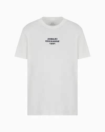 Armani Exchange Regular Fit T-shirts In White
