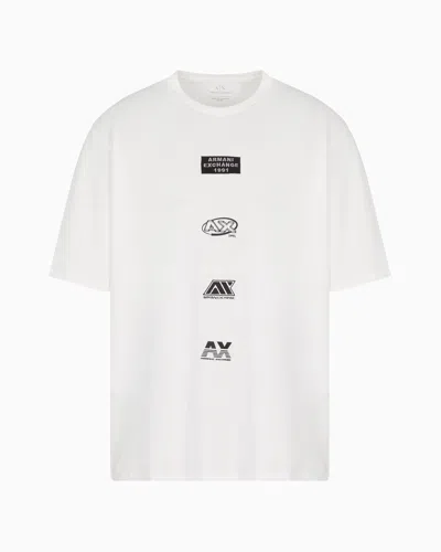 Armani Exchange Regular Fit T-shirts In White