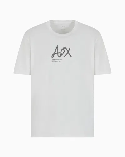 Armani Exchange Regular Fit T-shirts In White