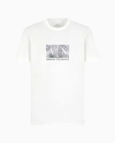 Armani Exchange Regular Fit T-shirts In White