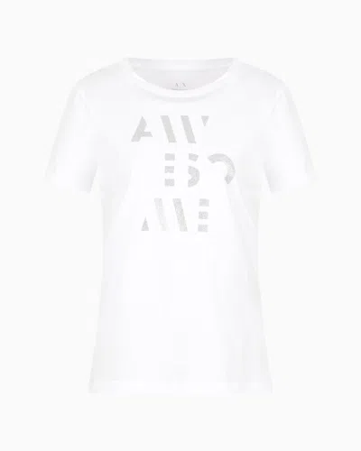 Armani Exchange Regular Fit T-shirts In White