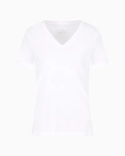 Armani Exchange Regular Fit T-shirts In White