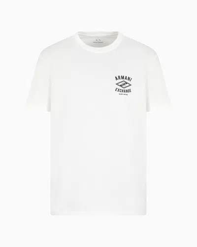 Armani Exchange Regular Fit T-shirts In White