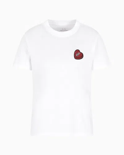 Armani Exchange Regular Fit T-shirts In White