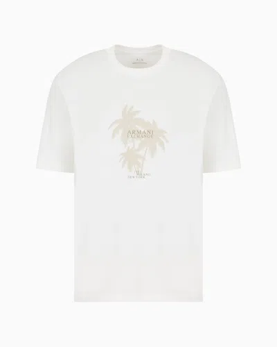 Armani Exchange Regular Fit T-shirts In White