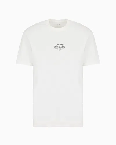 Armani Exchange Regular Fit T-shirts In White