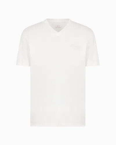 Armani Exchange Regular Fit T-shirts In White