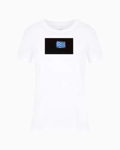 Armani Exchange Regular Fit T-shirts In White