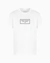 Armani Exchange Graphic Logo T Shirt Off White In White