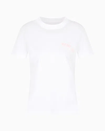 Armani Exchange Regular Fit T-shirts In White