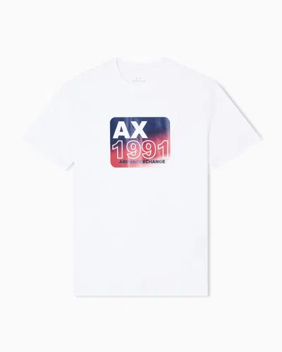 Armani Exchange Regular Fit T-shirts In White