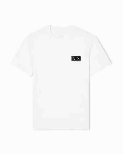 Armani Exchange Regular Fit T-shirts In White