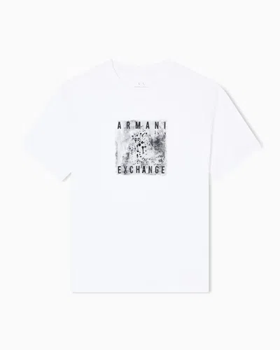 Armani Exchange Regular Fit T-shirts In White