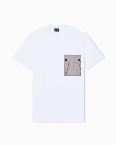 Armani Exchange Regular Fit T-shirts In White