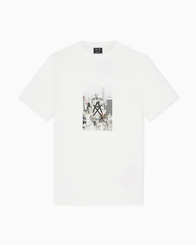 Armani Exchange Regular Fit T-shirts In White