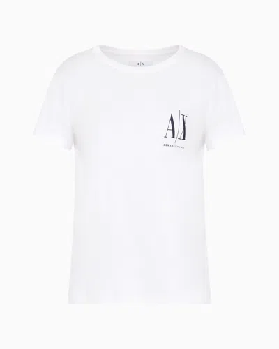 Armani Exchange Regular Fit T-shirts In White