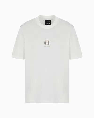 Armani Exchange Regular Fit T-shirts In White