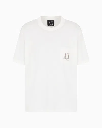 Armani Exchange Regular Fit T-shirts In White