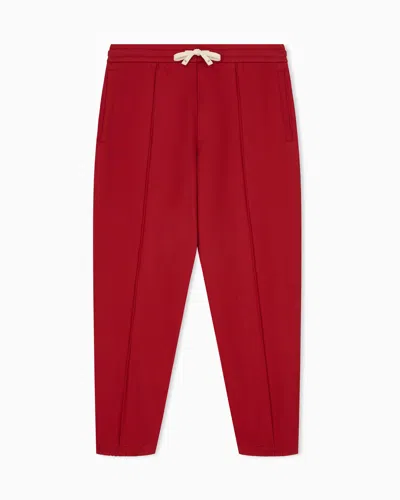 Armani Exchange Regular Fit Trousers In Cotton French Terry In Multi