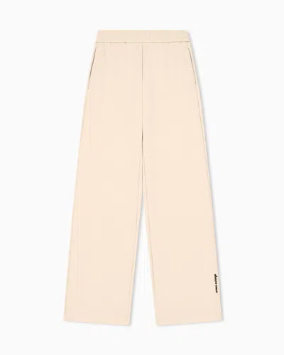 Armani Exchange Regular Fit Trousers In Viscose Scuba In Pink