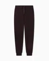 Armani Exchange Regular Fit Trousers Jersey Bonded Stretch Cotton In Brown