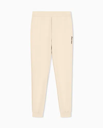 Armani Exchange Regular Fit Trousers Stretch Viscose Scuba In Pink