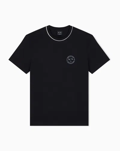 Armani Exchange Regular Fit T-shirts In Black