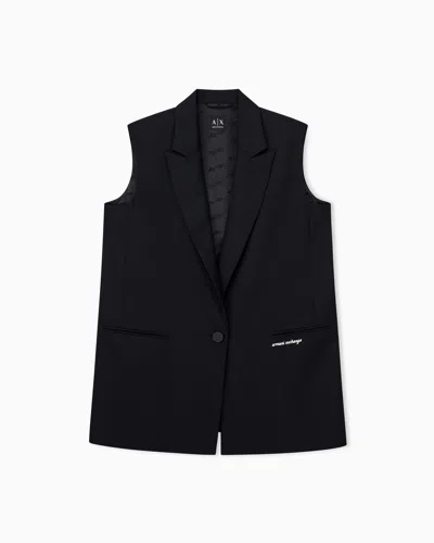Armani Exchange Regular Fit Waistcoat Fabric Blend In Multi