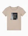 Armani Exchange Relaxed Fit T-shirts In Neutral