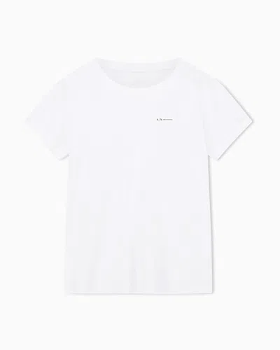 Armani Exchange Relaxed Fit T-shirts In White
