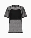 Armani Exchange Relaxed Fit T-shirts In Black